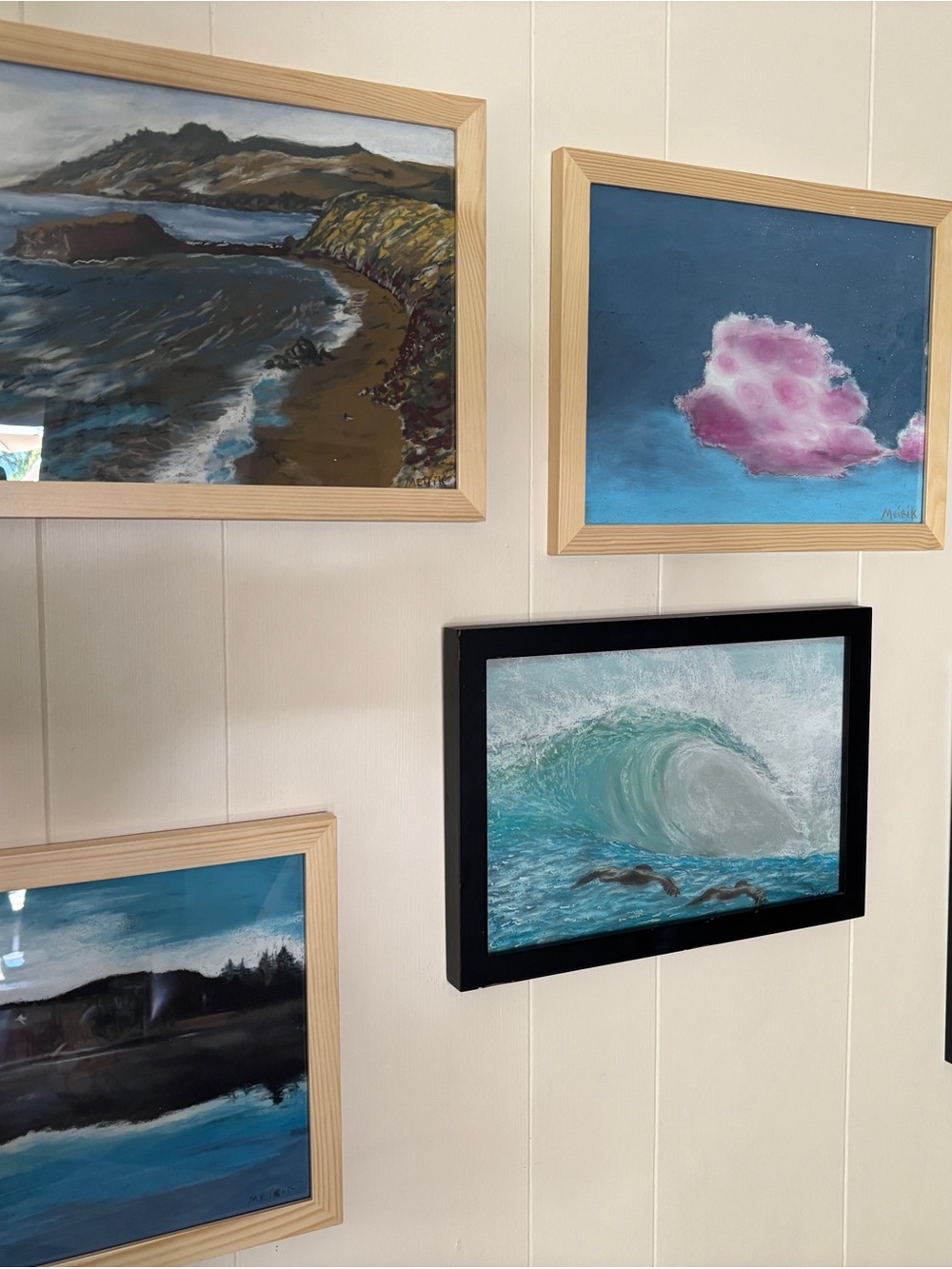 Original Art - soft pastels on black sand paper